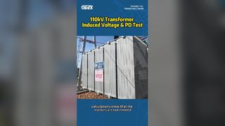 110 kV transformator-geïnduceerde spanning en PD-test