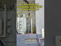 Bouw- en installatieplaats van 110kV hoofdtransformator