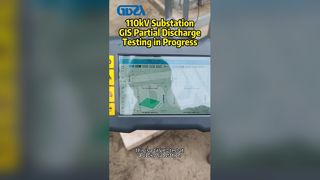 110kV-substationGIS gedeeltelijke ontladingTests in