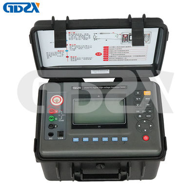 ZX2677E Draagbare 10KV Digitale Isolatieweerstand Tester Schokbestendig Met LCD Display